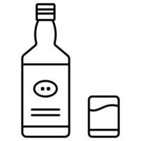 Whiskey Bottle which can easily modify or edit vector