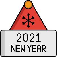 New Year which can easily modify or edit vector