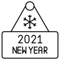 New Year which can easily modify or edit vector