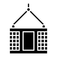 Crab Net Glyph Icon vector