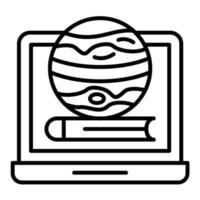 Astronomy Line Icon vector