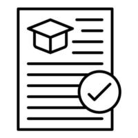 Assignment Line Icon vector