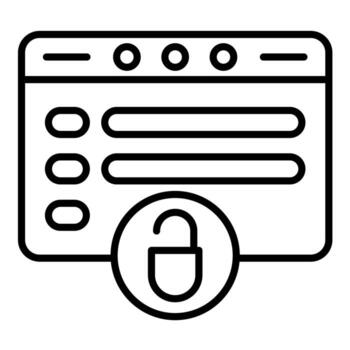 Open Source Line Icon vector