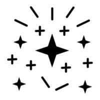 Sparkles Glyph Icon vector