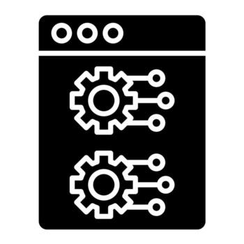 Functionality Glyph Icon vector
