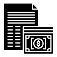 Salary Glyph Icon vector