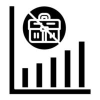 Unemployment Glyph Icon vector