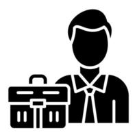 Employee Glyph Icon vector