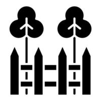 Yard Glyph Icon vector