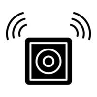 Emergency Button Glyph Icon vector