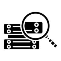 Data Query Glyph Icon vector