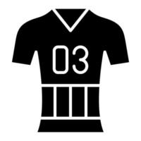 icono de glifo de jersey vector