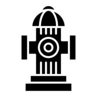 Fire Hydrant Glyph Icon vector