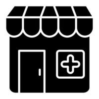 Pharmacy Glyph Icon vector
