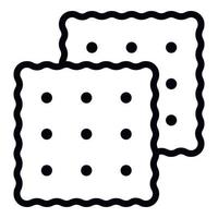 Cracker icon, outline style vector