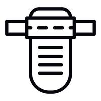Plumbing icon, outline style vector