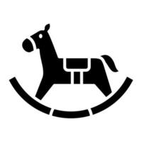 Toy Horse Glyph Icon vector