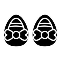 Baby Shoes Glyph Icon vector