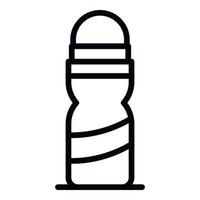 Plastic roll deodorant icon, outline style vector