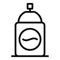 Wave deodorant icon, outline style vector