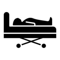 Dead Body Glyph Icon vector