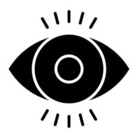 Eyes Glyph Icon vector