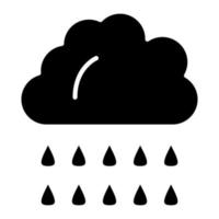 Rainy Day Glyph Icon vector