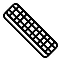 Nail file bar icon, outline style vector