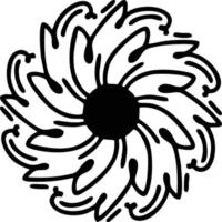 sun icon in white background, illustration of sun icon symbol in black on white background vector