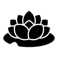 Lily Glyph Icon vector