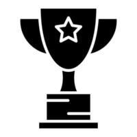 Trophy Glyph Icon vector