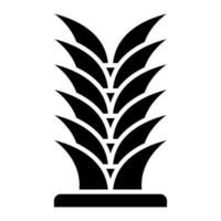 Yucca Glyph Icon vector