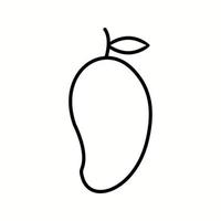 Unique Mango Vector Line Icon