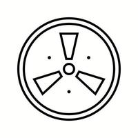 Unique Radiation Vector Line Icon