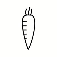 Unique Radish Vector Line Icon