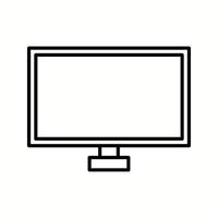 Unique TV Vector Line Icon