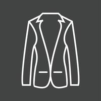 Unique Coat Vector Line Icon