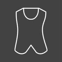 Unique Vest Vector Line Icon