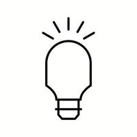 Unique Bulb Vector Line Icon