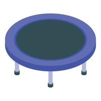 Playground trampoline icon, isometric style