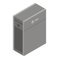 Modern air purifier icon, isometric style vector