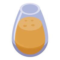 icono de vaso de poción, estilo isométrico vector