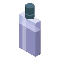 icono de perfume cosmético, estilo isométrico vector