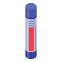 Glue stick icon, isometric style vector