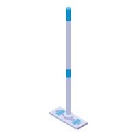 Kitchen mop icon, isometric style vector