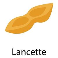 Lancette icon, isometric style vector