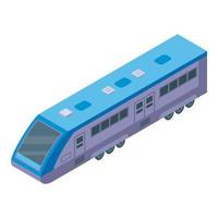 Speed train icon, isometric style vector