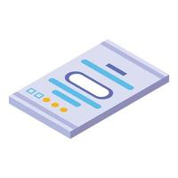 Cleaner package icon, isometric style vector