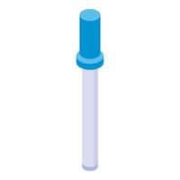 Test stick icon, isometric style vector