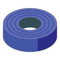 Cable roll icon, isometric style vector